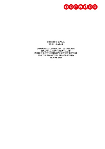 Miniature Ooredoo Qatar Rapport semestriel 2020-h1