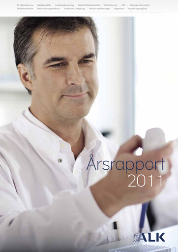 Miniature ALK-Abelló Rapport annuel 2011
