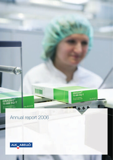 Thumbnail ALK-Abelló Annual Report 2006