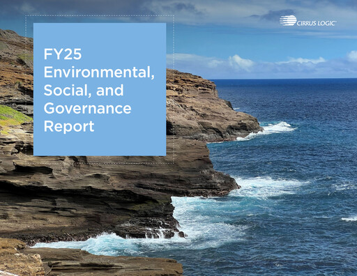 Thumbnail Cirrus Logic
 ESG Report fy2025
