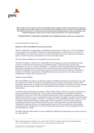 Thumbnail Aena Financial Statement 2016