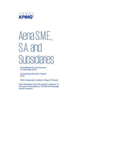 Thumbnail Aena Financial Statement 2019