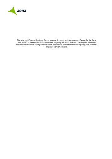 Thumbnail Aena Financial Statement 2025