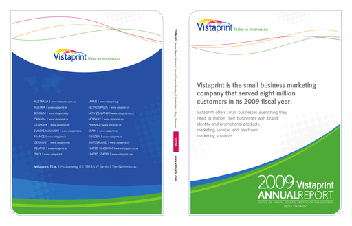 Thumbnail Cimpress Annual Report 2009