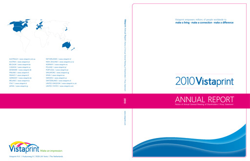 Thumbnail Cimpress Annual Report 2010