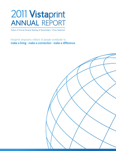 Thumbnail Cimpress Annual Report 2011