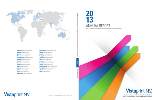 Thumbnail Cimpress Annual Report 2013
