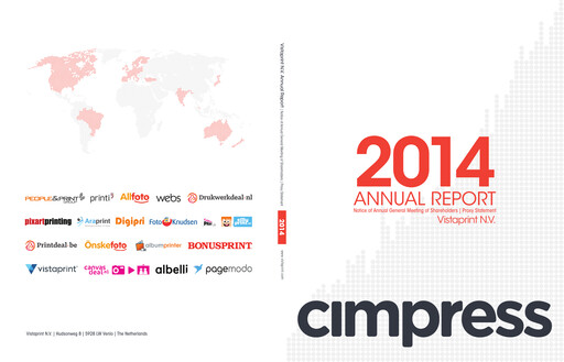 Thumbnail Cimpress Annual Report 2014