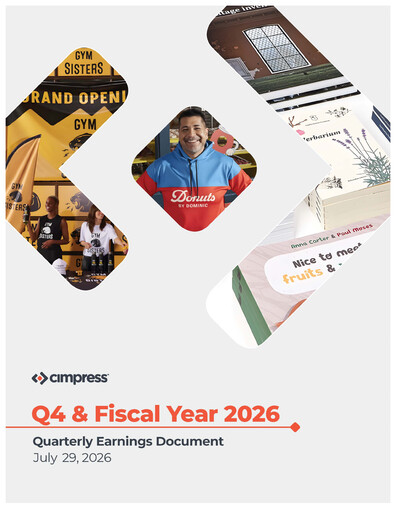 Thumbnail Cimpress Quarterly Report fy2026-q4