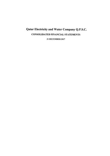Vorschaubild Qatar Electricity & Water Company Finanzmitteilung 2017