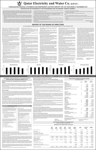 Vorschaubild Qatar Electricity & Water Company Finanzmitteilung 2018