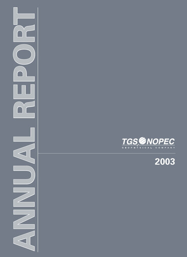Miniature TGS ASA Rapport annuel 2003
