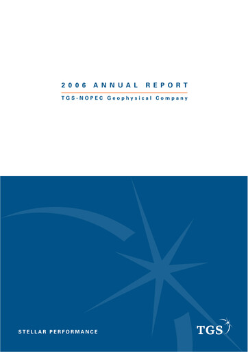 Miniature TGS ASA Rapport annuel 2006