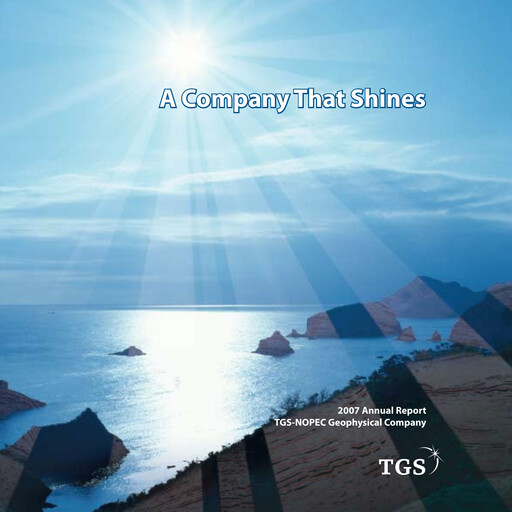 Miniature TGS ASA Rapport annuel 2007