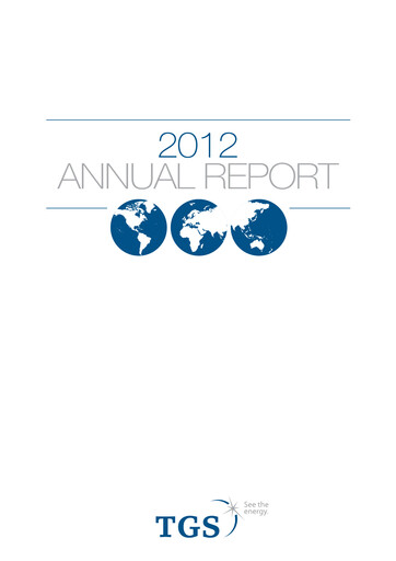 Miniature TGS ASA Rapport annuel 2012