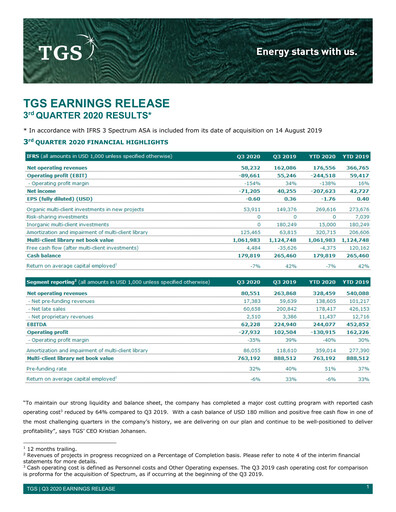 Thumbnail TGS ASA Quarterly Report 2020-q3