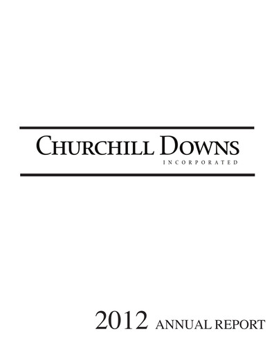 Thumbnail Churchill Downs Annual Report 2012