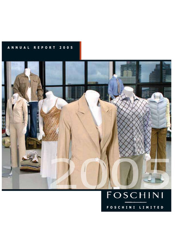 Thumbnail The Foschini Group Annual Report 2005
