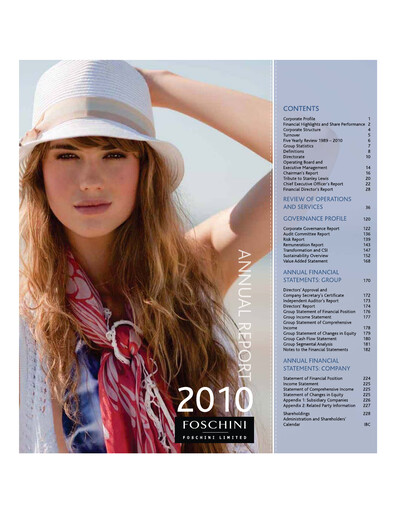 Thumbnail The Foschini Group Annual Report 2010