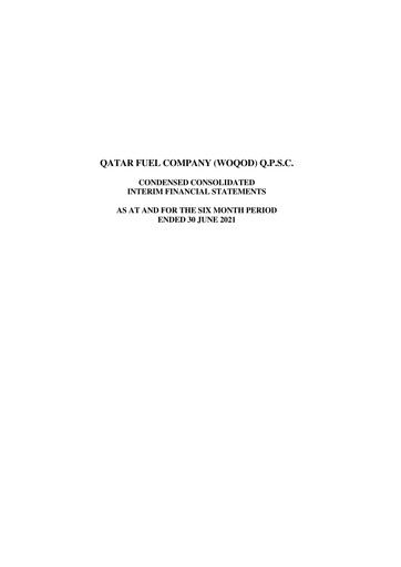 Thumbnail Qatar Fuel Company (WOQOD) Half-year Report 2021-h1