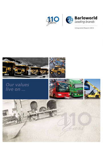 Thumbnail Barloworld Annual Report 2012