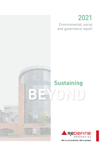 Thumbnail Redefine Properties ESG Report 2021