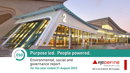 Thumbnail Redefine Properties ESG Report 2022