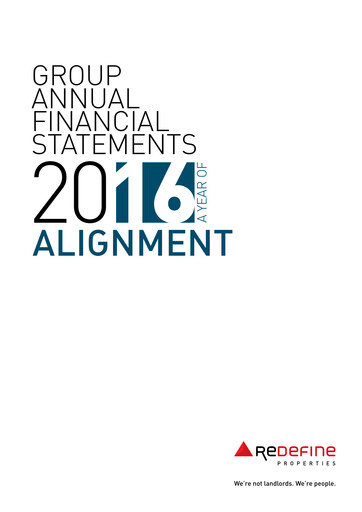 Thumbnail Redefine Properties Financial Statement 2016