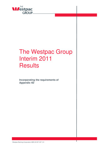 Thumbnail Westpac Banking Half-year Report 2011-h1