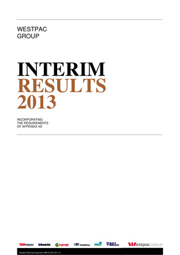 Thumbnail Westpac Banking Half-year Report 2013-h1