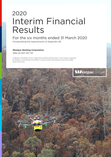 Thumbnail Westpac Banking Half-year Report 2020-h1