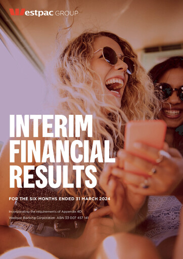 Thumbnail Westpac Banking Half-year Report 2024-h1