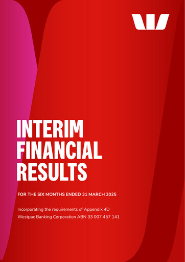 Thumbnail Westpac Banking Half-year Report 2025-h1
