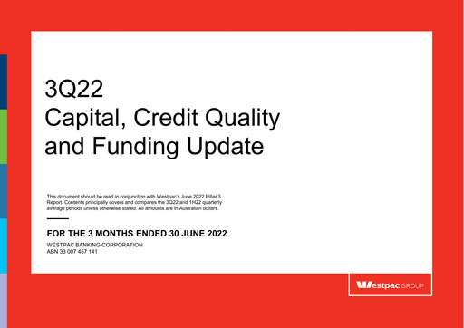 Thumbnail Westpac Banking Quarterly Report 2022-q3