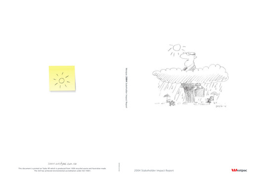 Thumbnail Westpac Banking Sustainability Report 2004