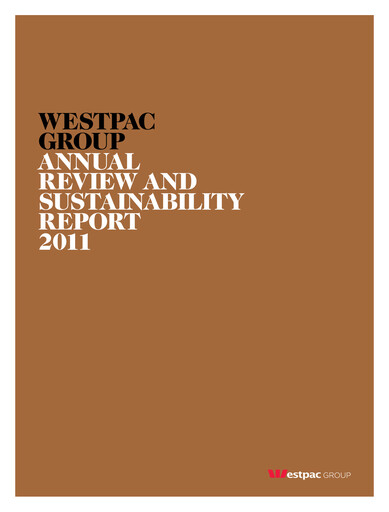 Thumbnail Westpac Banking Sustainability Report 2011