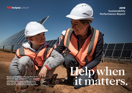 Thumbnail Westpac Banking Sustainability Report 2019