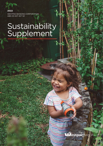 Thumbnail Westpac Banking Sustainability Report 2022