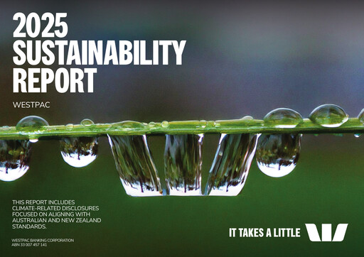 Thumbnail Westpac Banking Sustainability Report 2025