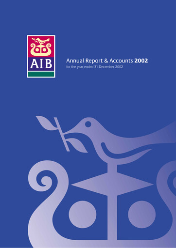 Miniature AIB Group (Allied Irish Banks)  Rapport annuel 2002