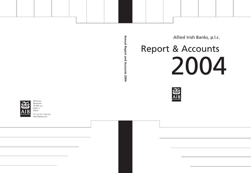 Miniature AIB Group (Allied Irish Banks)  Rapport annuel 2004
