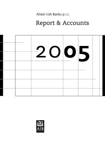 Miniature AIB Group (Allied Irish Banks)  Rapport annuel 2005