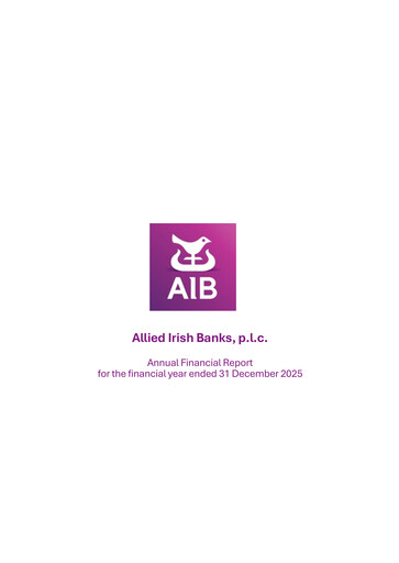 Vorschaubild AIB Group (Allied Irish Banks)  Finanzmitteilung 2025