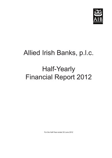 Thumbnail AIB Group (Allied Irish Banks)  Half-year Report 2012-h1