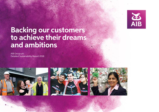 Miniature AIB Group (Allied Irish Banks)  Rapport de durabilité 2018