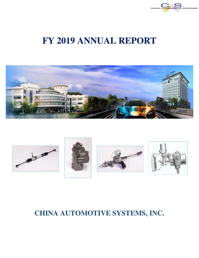 Miniature China Automotive Systems Rapport annuel 2019