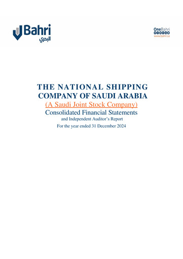 Thumbnail National Shipping Company of Saudi Arabia (Bahri) Financial Statement 2024