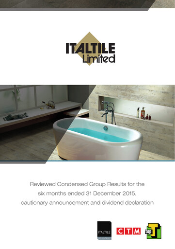 Thumbnail Italtile Half-year Report 2015-h1