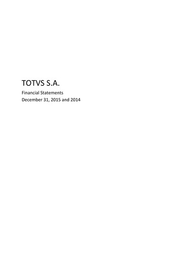 Thumbnail TOTVS Financial Statement 2015