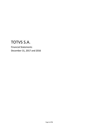 Thumbnail TOTVS Financial Statement 2017